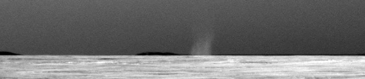 Opportunity rover's photo of a dust devil Opportunity rover's photo of a dust devil