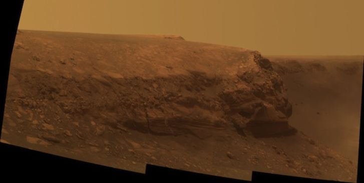 Opportunity rover's photo of Cape Verde Opportunity rover's photo of Cape Verde