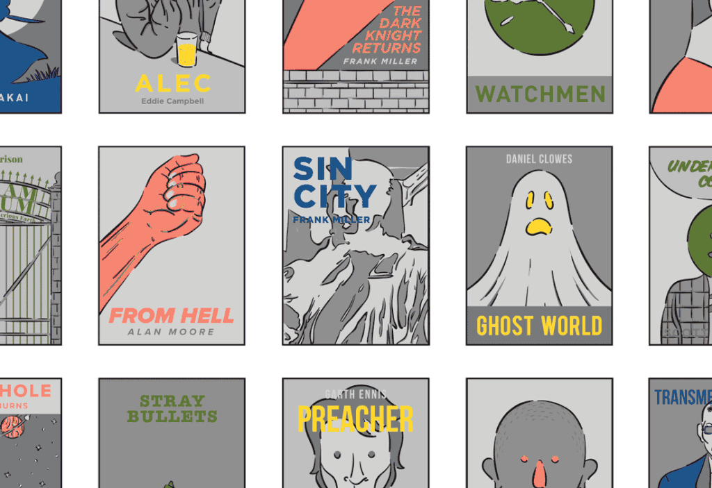 Pop Chart Lab's Essential Graphic Novels Scratch-Off Chart