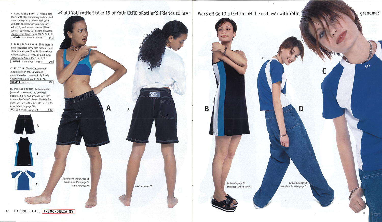 A page from the Summer '97 dELiA*s catalog.