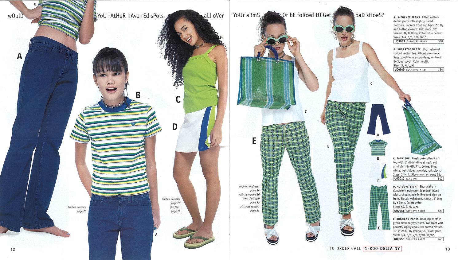 A page from the Summer '97 dELiA*s catalog.