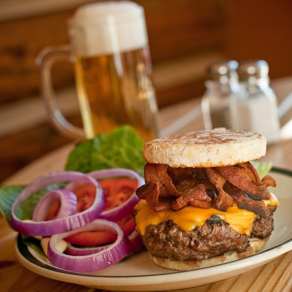 the bird burger at the bird