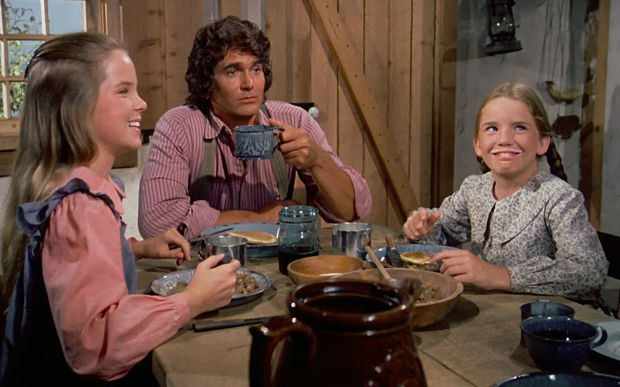 A scene from 'Little House on the Prairie'
