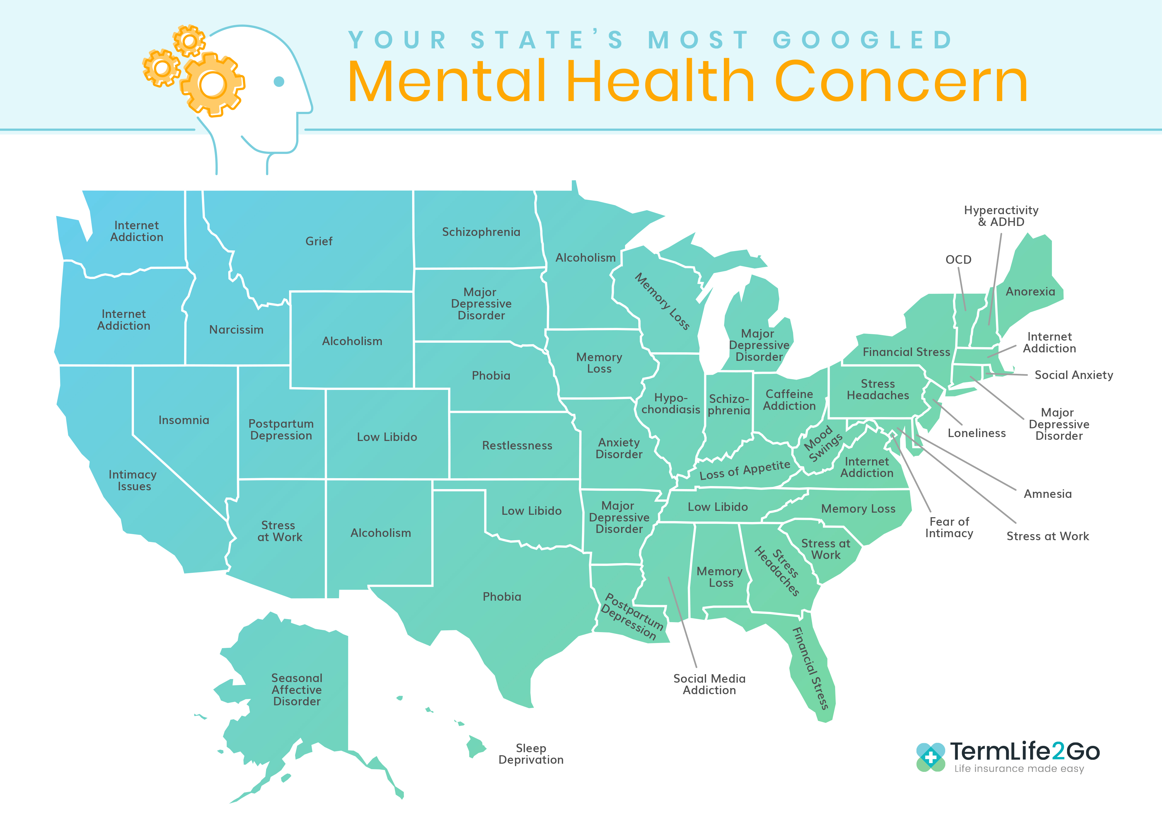 The MostGoogled Mental Health Symptoms in Each State Mental Floss